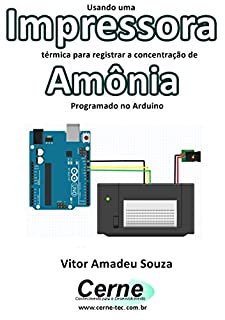 Livro Usando uma Impressora térmica para registrar a concentração de Amônia Programado no Arduino