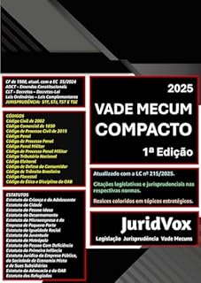 Livro VADE MECUM COMPACTO: Com referências legislativas e jurisprudenciais em cores. (Legislação, Jurisprudência e Vade Mecuns Livro 1)