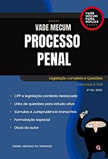 Livro Vade Mecum Processo Penal - Col. Vade Mecum para Ninjas: Concursos e Exame da Ordem - 4ª Edição (2022)