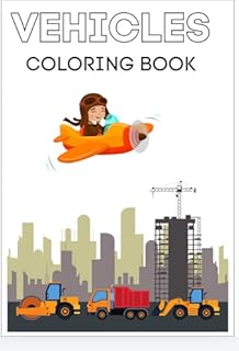 Livro Vehicles : Livro para colorir