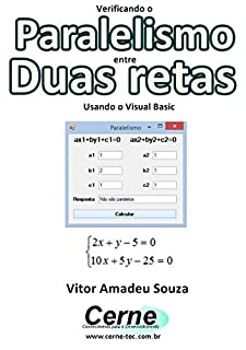 Livro Verificando o Paralelismo entre Duas retas Usando o Visual Basic