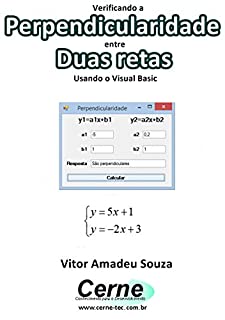 Livro Verificando a Perpendicularidade entre Duas retas Usando o Visual Basic