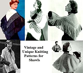 Livro Vintage e original Knitting Patterns para xales