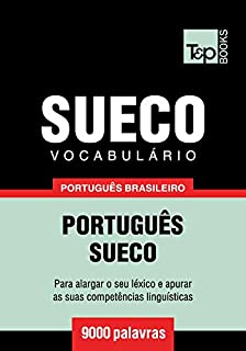 Livro Vocabulário Português Brasileiro-Sueco - 9000 palavras