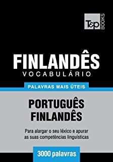 Livro Vocabulário Português-Finlandês - 3000 palavras mais úteis