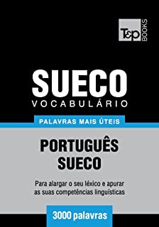Livro Vocabulário Português-Sueco - 3000 palavras mais úteis