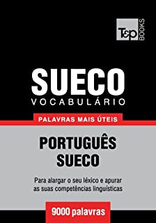 Livro Vocabulário Português-Sueco - 9000 palavras mais úteis